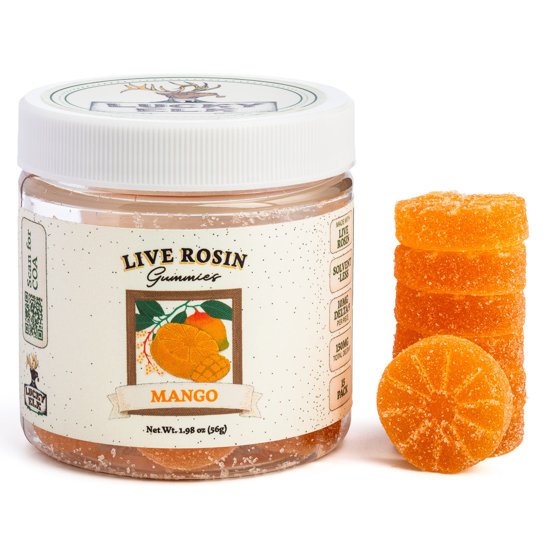 Live Rosin Delta 9 Gummies · Mango