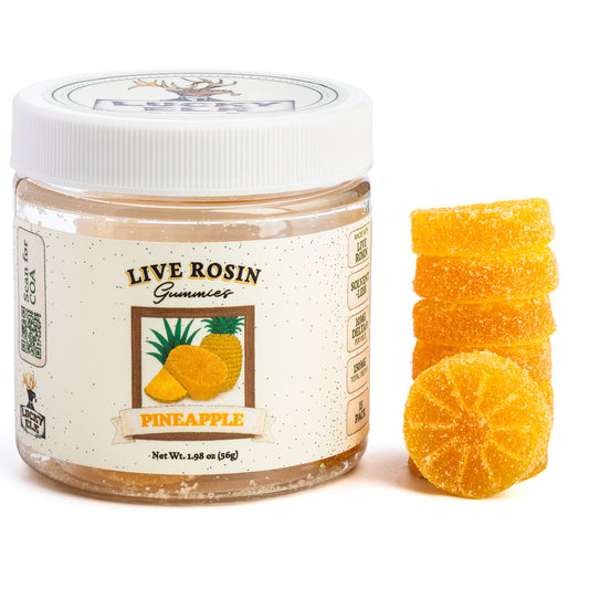 Live Rosin Delta 9 Gummies · Pineapple