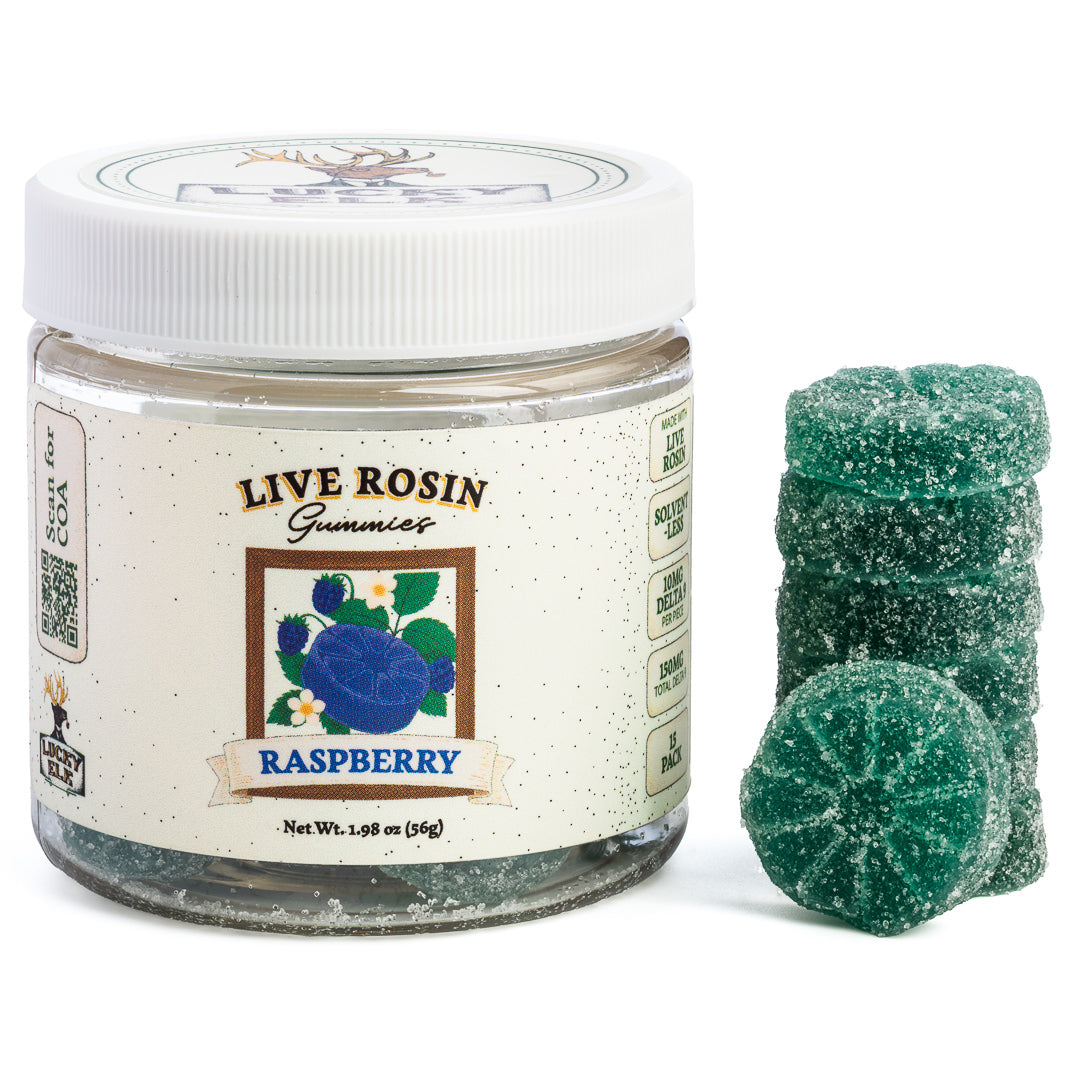 Live Rosin Delta 9 Gummies · Blue Raspberry