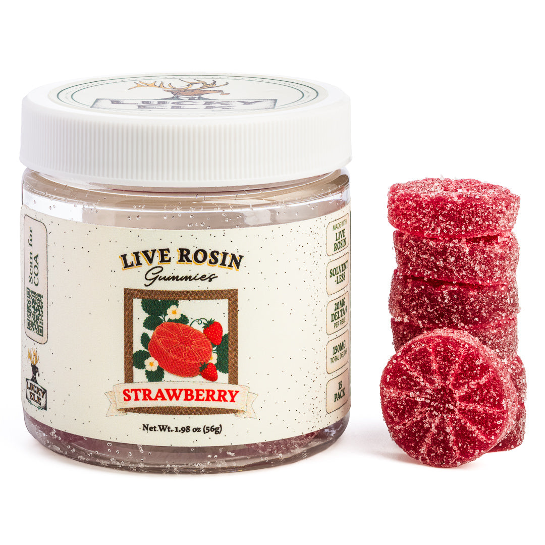 Live Rosin Delta 9 Gummies · Strawberry