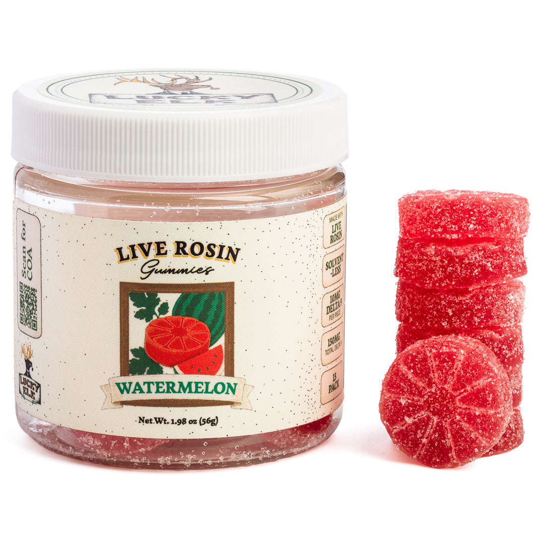 Live Rosin Delta 9 Gummies · Watermelon